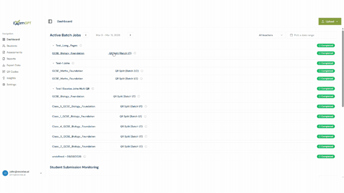 Easy-Edit In-Browser Marksheets