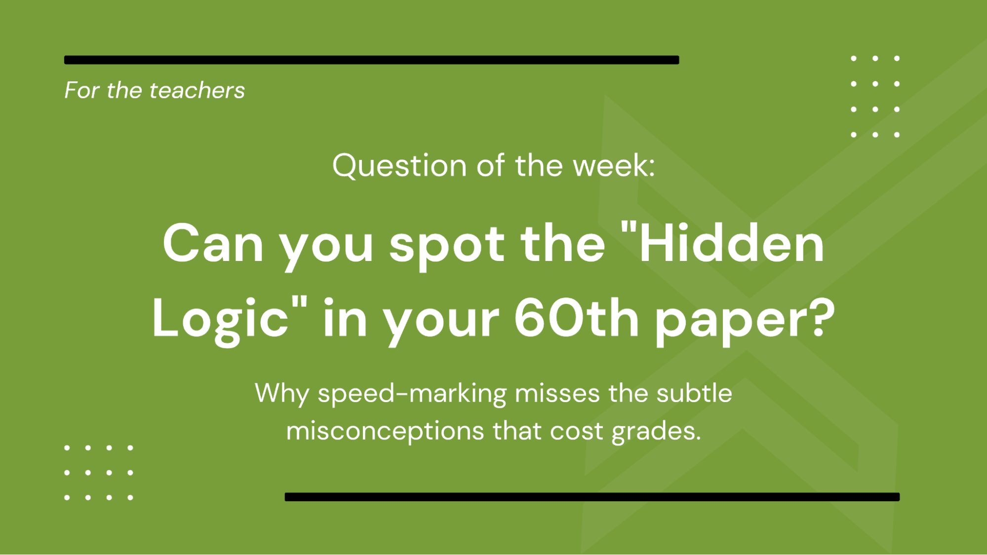 How to Spot the Hidden Misconceptions in Your Year 11 Maths Mocks