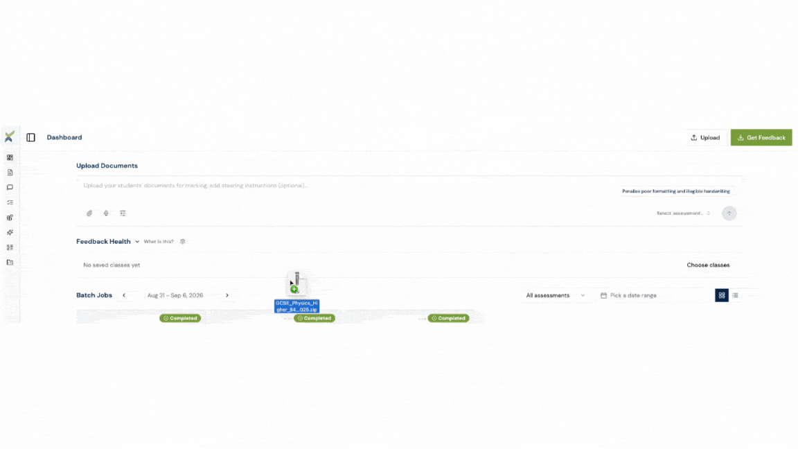 Fast cohort drag-and-drop uploads