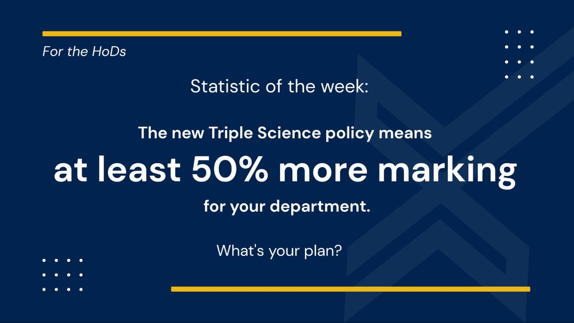 What Does the New Triple Science Policy Actually Mean for Your Department?