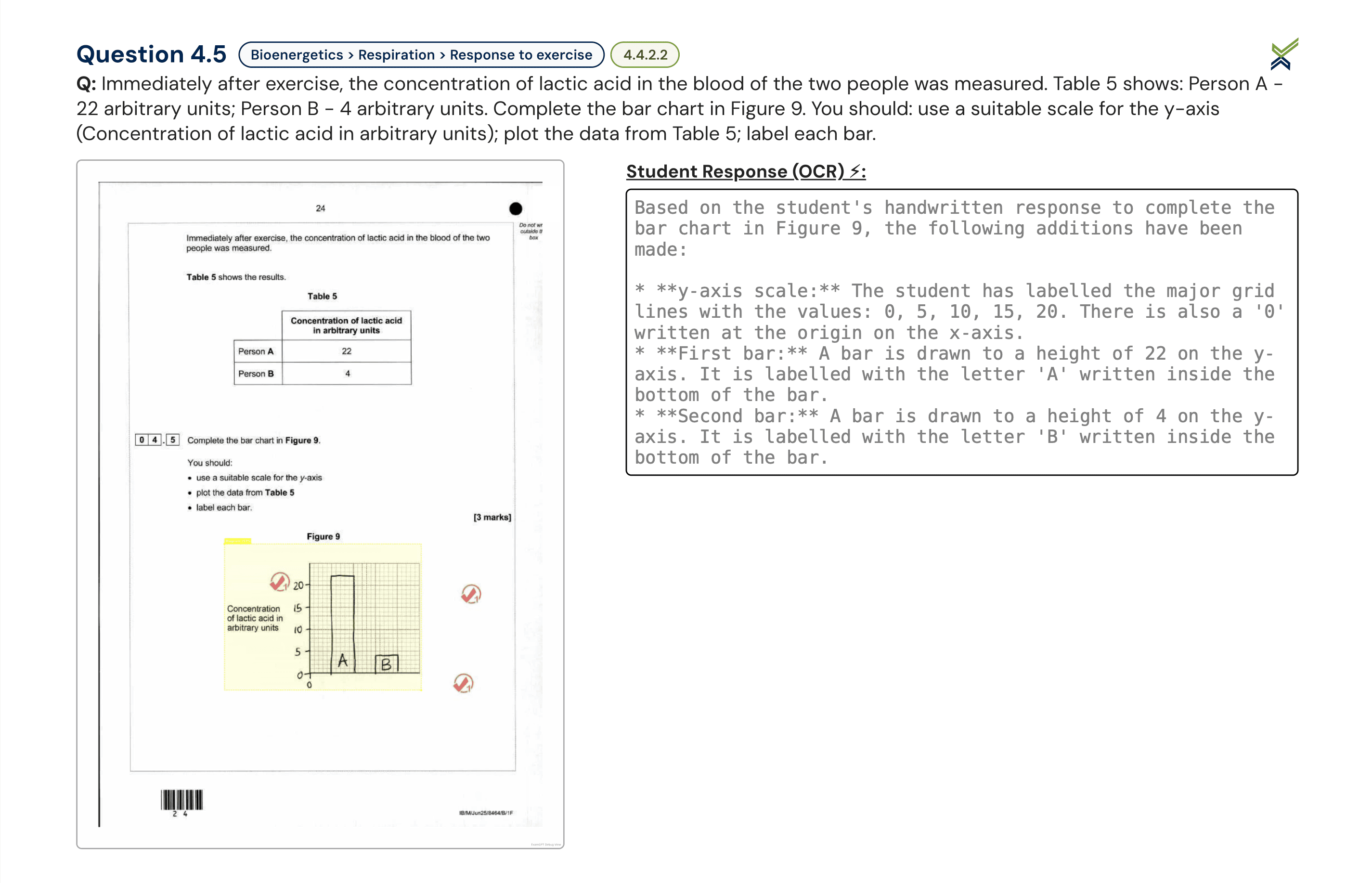 OCR reading messy student handwriting, formulas, and diagrams