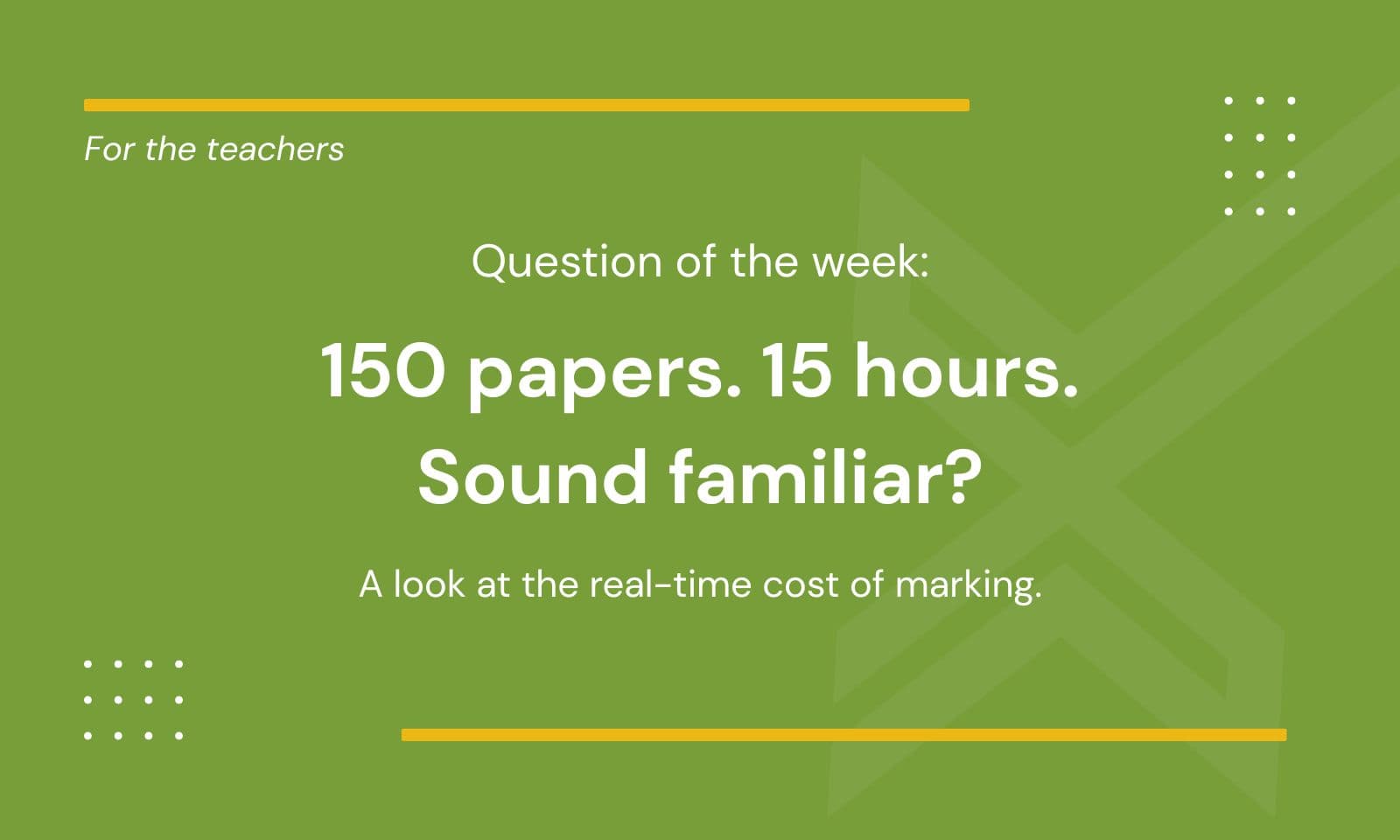 The Weekend Thief: A Look at the Real-Time Cost of Marking GCSE Maths Papers