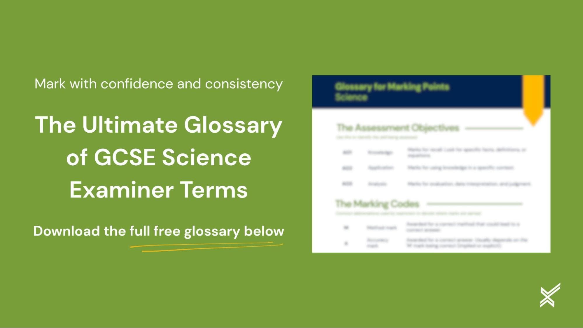 Mark Scheme Guide for Science