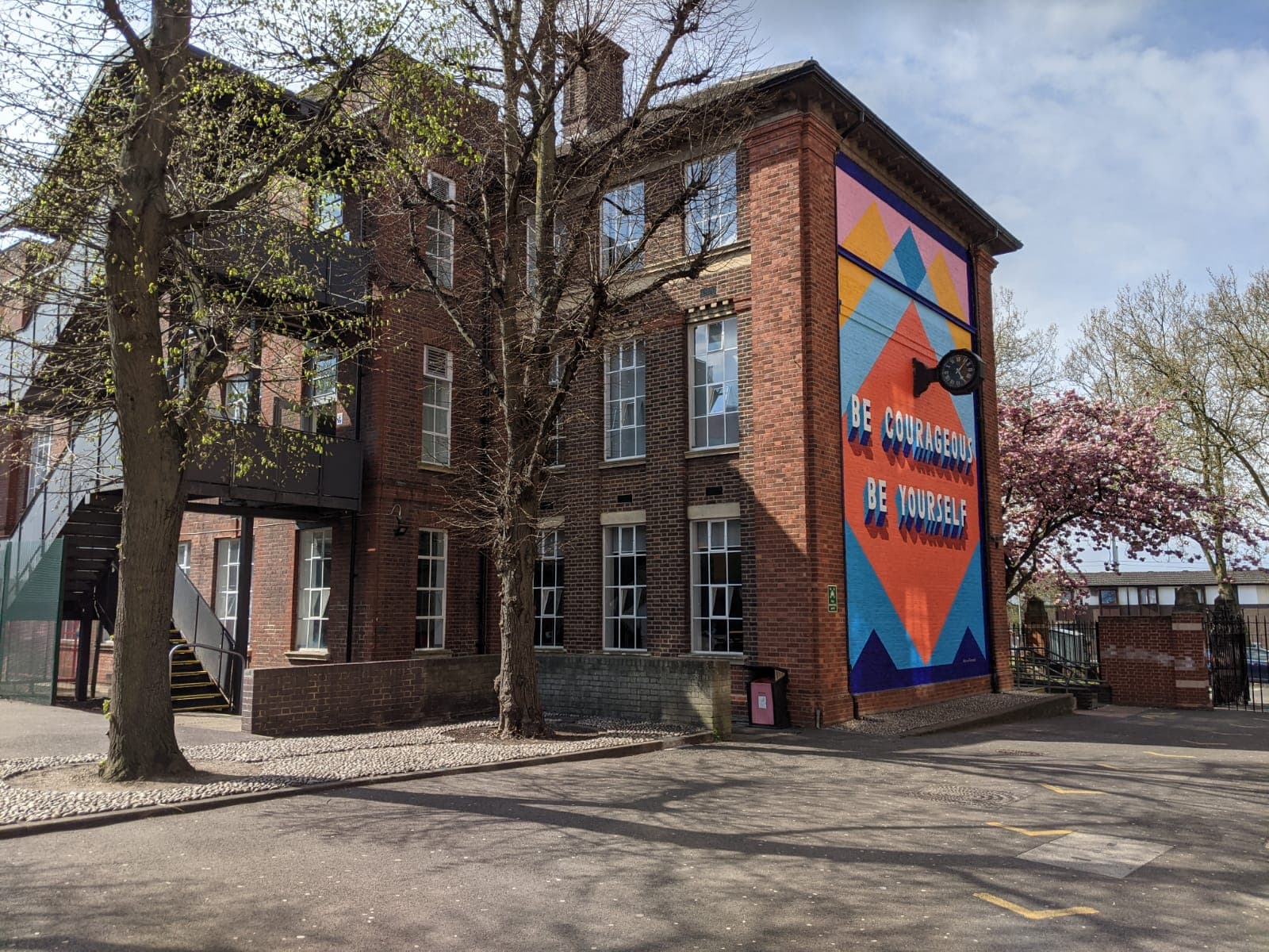 Hampstead School contemporary campus with green spaces