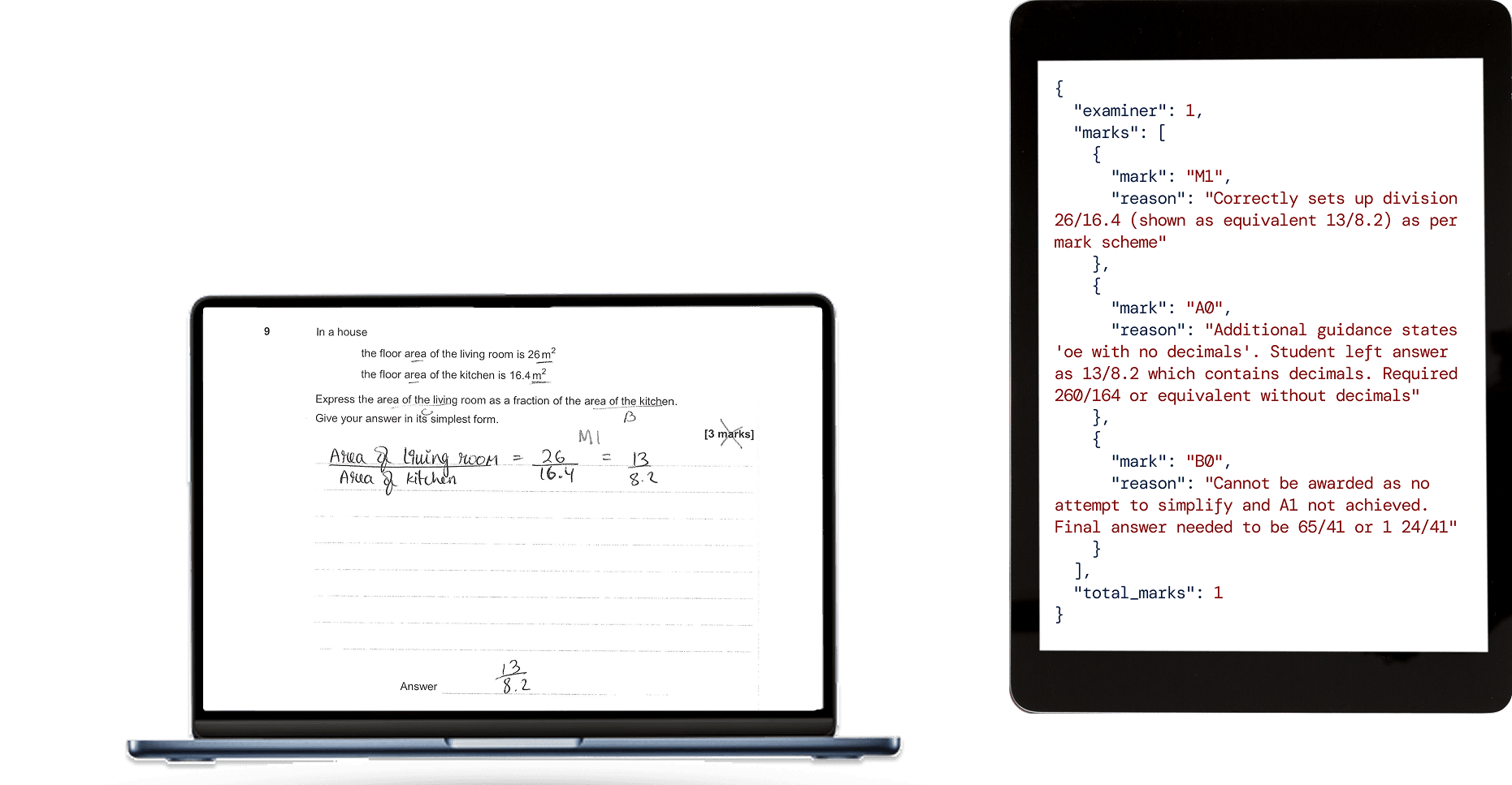 Exam specific reasoning showcase